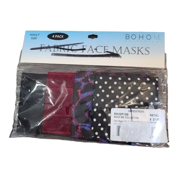 BOHME Fashionable Face Masks Set of 4 - Picture 1 of 2
